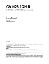 Gigabyte GV-N28-1GH-B User manual