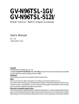 Gigabyte GV-N96TSL-512I User manual