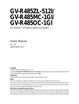 Gigabyte GV-R485OC-1G User manual