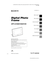 Sony DPF-D72NW User manual