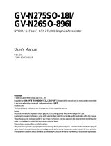 Gigabyte GV-N275SO-18I User manual