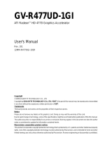 Gigabyte GV-R477UD-1GI User manual