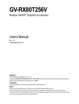 Gigabyte GV-RX80T256V User manual