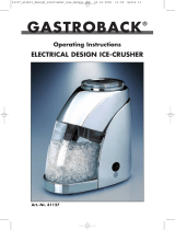 Gastroback Electrical Ice Crusher Operating instructions