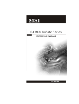 MSI G43M2-F User manual