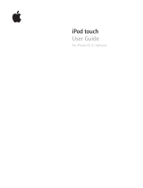 Apple iPod touch User manual