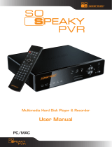 DANE-ELEC So Speaky PVR 1.5TB User manual