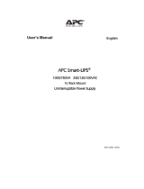 APC Smart UPS SUA750RM1U User manual