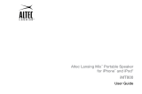 Altec Lansing IMT800 User manual