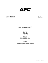 APC BAT SMT + 750VA User manual