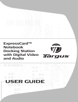 Targus ExpressCard Laptop Docking Station w/ Digital Video & Audio User guide