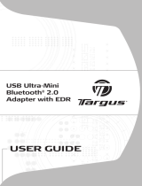 Targus USB Bluetooth 2.0 + EDR Adaptor User guide