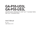 Gigabyte GA-P55-US3L User manual