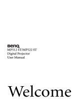 BenQ MP522 ST User manual