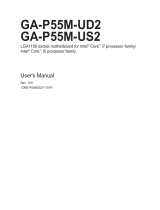 Gigabyte GA-P55M-UD2 User manual