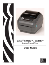 Zebra Technologies GX430D User manual