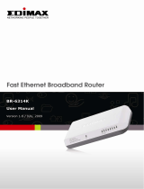 Edimax BR-6314K Broadband Router / 4 port switch User manual