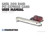 Manhattan SATA 300 RAID PCI Express Card User manual