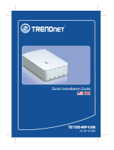 Trendnet TE100-MP1UN Installation guide
