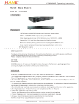 Hank HDMI 1.3b Full Matrix 4x4 225Mhz/chn Specification