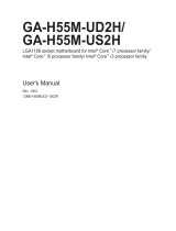 Gigabyte GA-H55M-UD2H User manual
