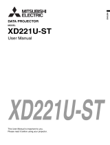 Mitsubishi XD221U-ST-D User manual