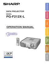 Sharp PG-F212X-L User manual