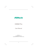 ASROCK H55M PRO User manual