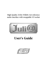 ESI Juli@ User manual