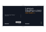 Lenovo IdeaPad  U350 User guide