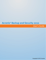 ACRONIS Backup and Security 2010, 20+3 Pcs. User guide