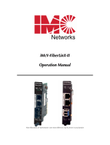 IMC Networks iMcV-FiberLinX-II User manual