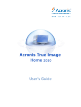 ACRONIS True Image Home 2010 User guide