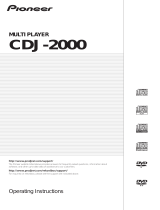 Pioneer CDJ-2000 Professional Multi Player Operating instructions