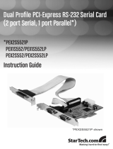 StarTech.com 2-Port PCI-E Serial Card User manual