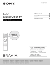 Sony BRAVIA KDL-55EX711 User manual