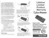CyberPower 895 User manual