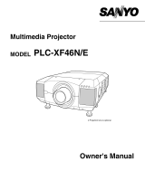 Sanyo PLC-XF46N Owner's manual