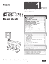 Canon iPF 655 Owner's manual
