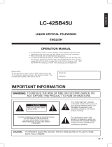 Sharp LC-42SB45U User manual