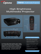 Optoma TX612 User manual