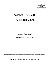 Vantec UGT-PC210 User manual