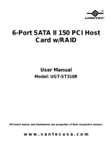 Vantec SATA 150 PCI RAID Card User manual