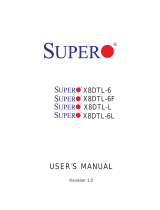 Supermicro X8DTL-6F User manual