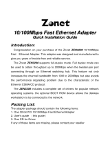 Zonet ZEN3200 Installation guide