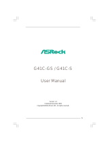 ASROCK G41C-S User manual