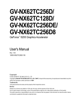 Gigabyte GV-NX62TC128D User manual