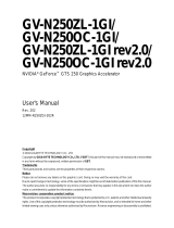 Gigabyte GV-N250OC-1GI (REV. 2.0) User manual