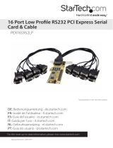StarTech.com 16 Port Low Profile RS232 PCI Express Serial Card - Cable Included User manual