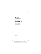 Texas Instruments ti 36x ii User manual